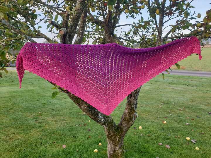 Häkelanleitung - Tuch "Yellena"