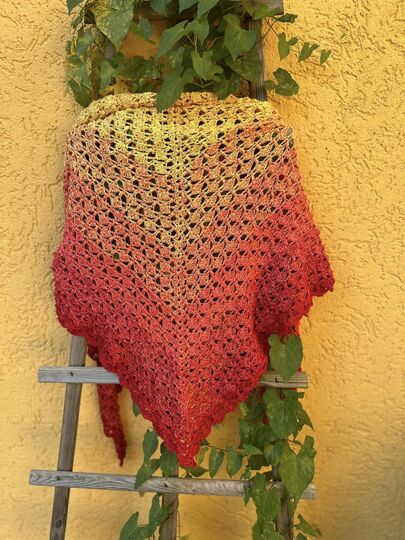 Häkelanleitung - Tuch "Yellena"