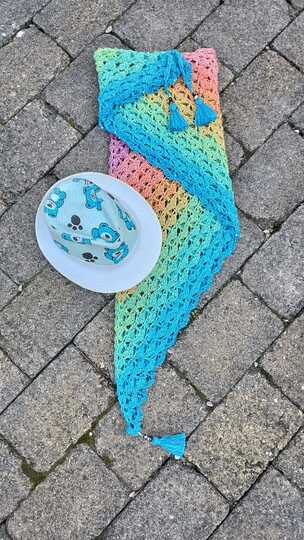 Häkelanleitung - Tuch "Yellena"