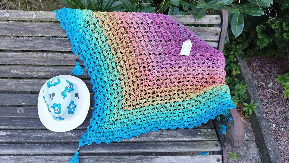 Häkelanleitung - Tuch "Yellena"