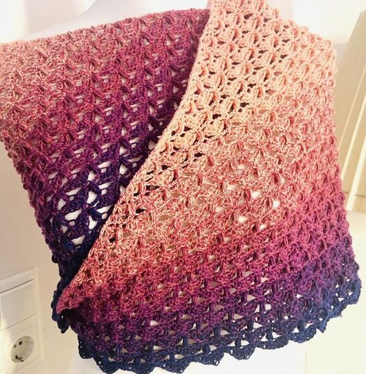 Häkelanleitung - Tuch "Yellena"