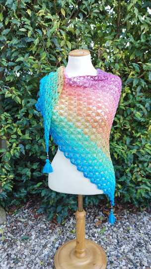 Häkelanleitung - Tuch "Yellena"