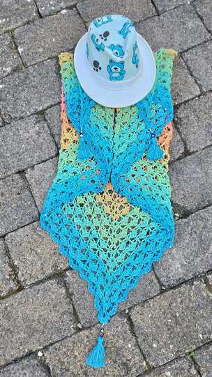 Häkelanleitung - Tuch "Yellena"