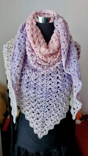 Häkelanleitung - Tuch "Yellena"