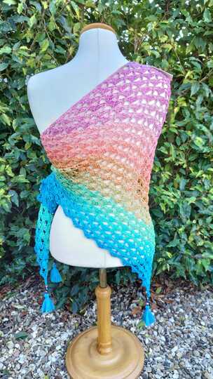 Häkelanleitung - Tuch "Yellena"