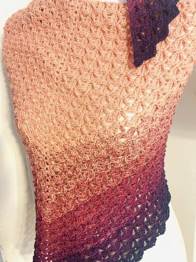 Häkelanleitung - Tuch "Yellena"