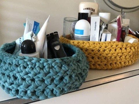 PDF Anleitung: Körbchen häkeln mit Chunky Wolle