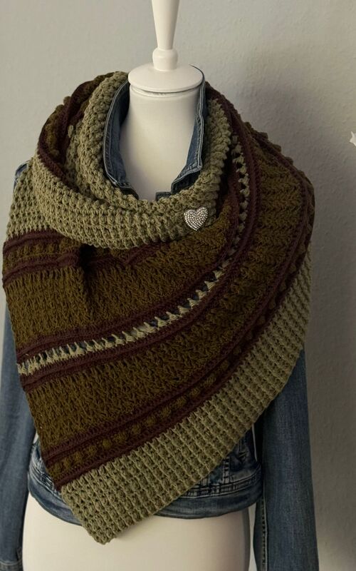 Häkelanleitung asymmetrisches Tuch/ Loop Namacama - Bild 3