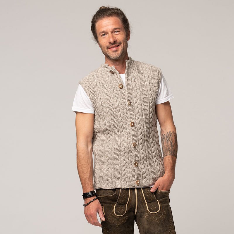 Strickanleitung Herrenweste "Trachtenwolle" 765080 - Bild 2