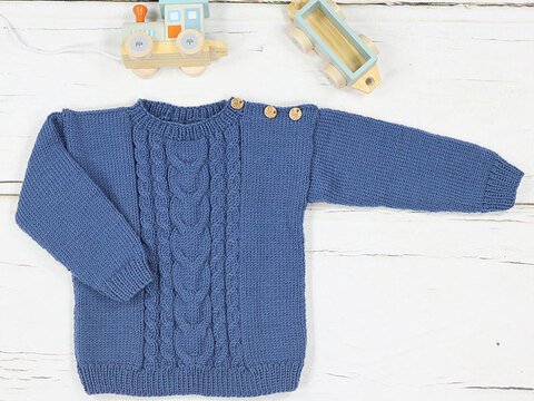 Strickanleitung Kinderpullover "Sidney" 765082