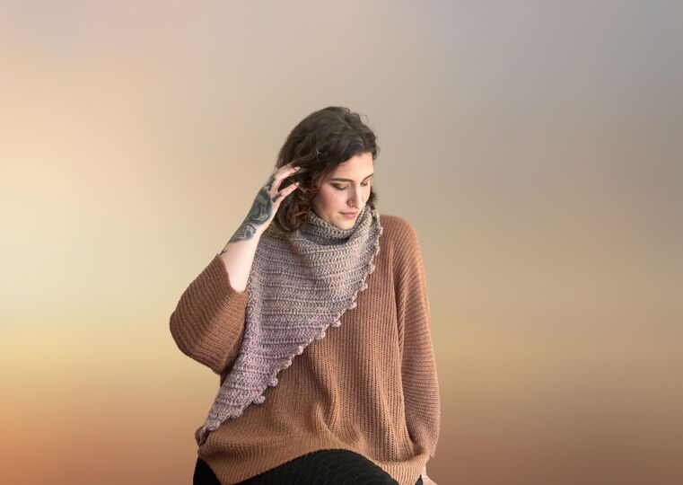 Häkelanleitung Tuch "LA VIE EST BELLE"