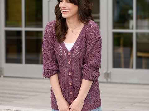 Strickanleitung Damenjacke "Seidenglanz" 765103