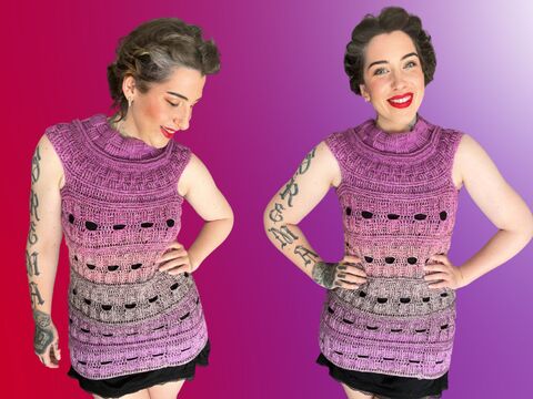 Häkelanleitung Cocktailkleid "PINK COOKIE"