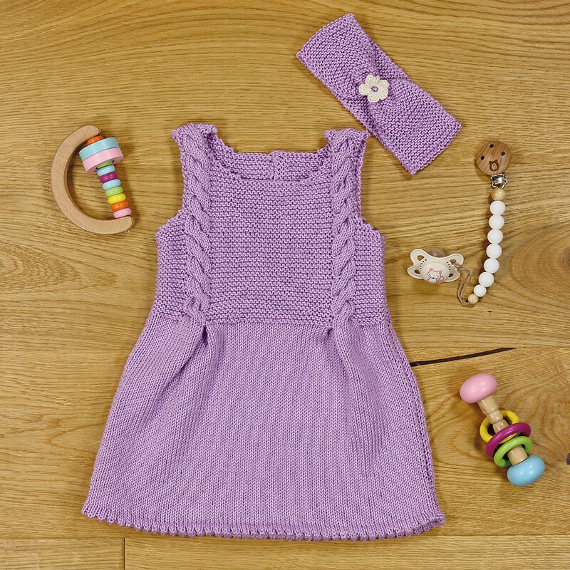 Strickanleitung Kleinkinderkleid mit Stirnband "Piazza" 765119 - Bild 2