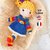 Colorful girl the doll crochet pattern - PDF pattern in english and french