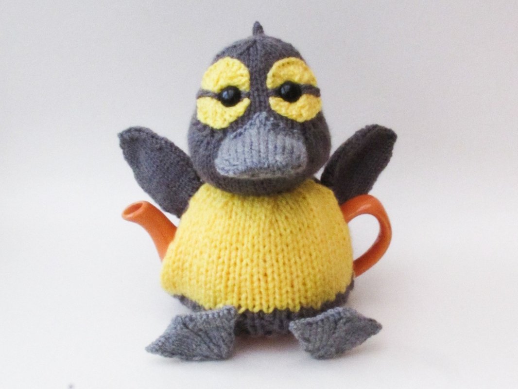 TeaCosyFolk's Mini Sized Mallard Duckling Tea Cosy Knitting Pattern