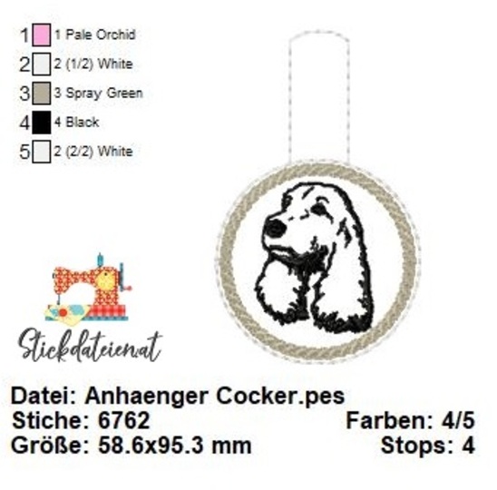 ITH Stickdatei-Set „Hundeanhänger ITH“ – Für Hundeliebhaber, Stickdatei ITH