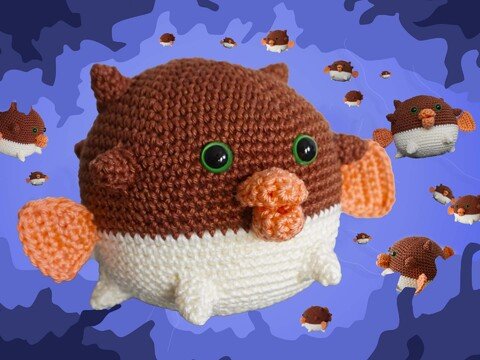 Häkelanleitung: Kugelfisch Barbatus