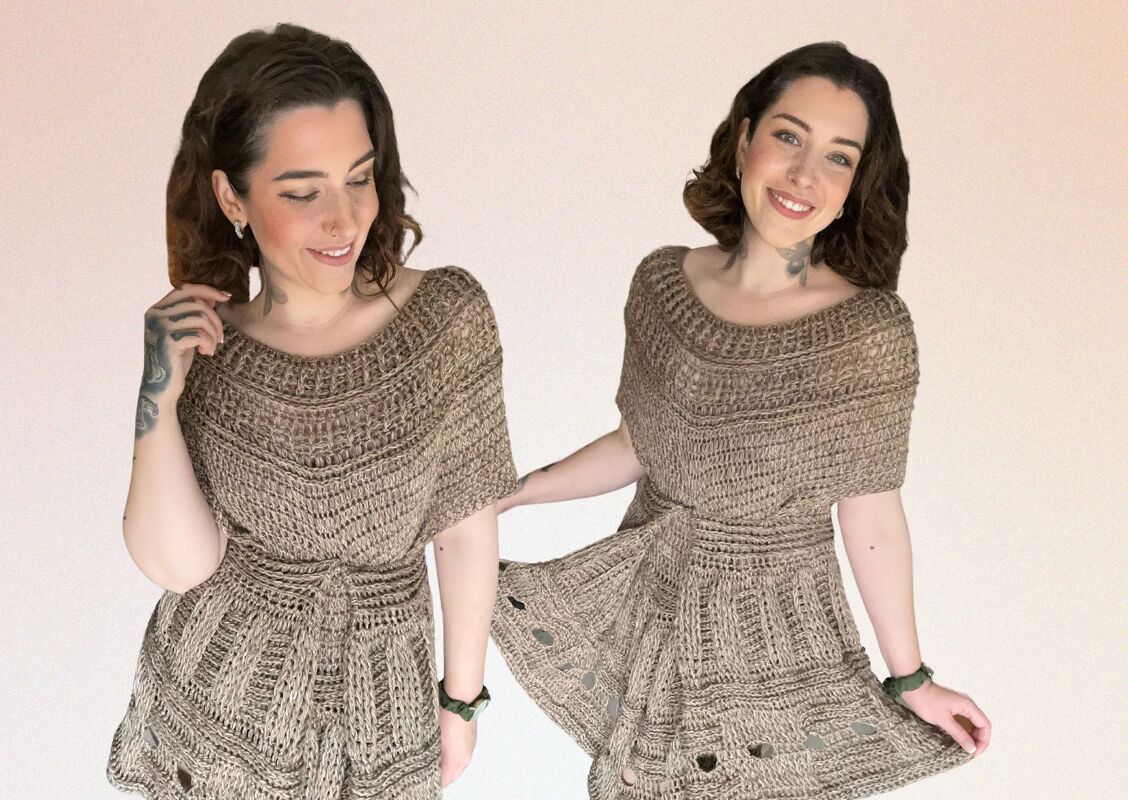 Häkelanleitung Kleid "KAFFEETRAUM"