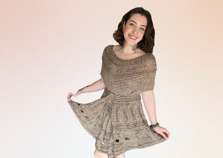 Häkelanleitung Kleid "KAFFEETRAUM"