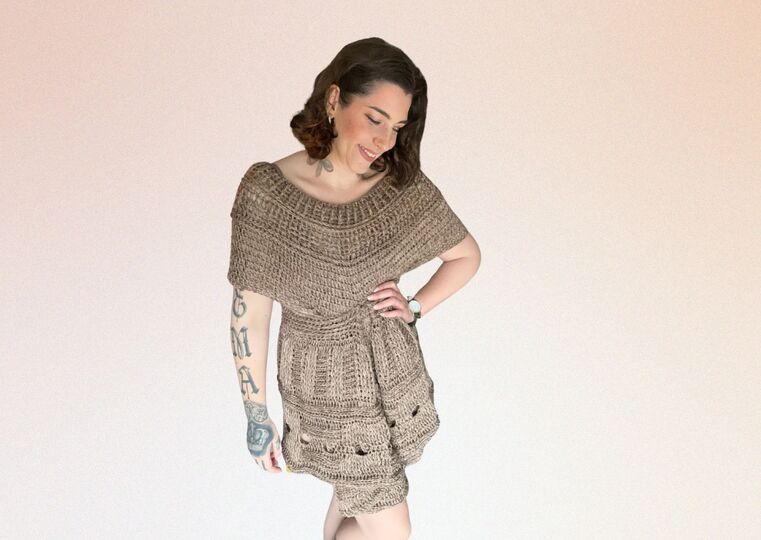 Häkelanleitung Kleid "KAFFEETRAUM"