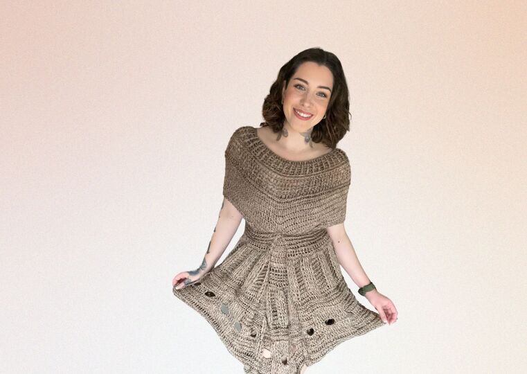 Häkelanleitung Kleid "KAFFEETRAUM"