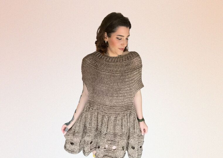 Häkelanleitung Kleid "KAFFEETRAUM"