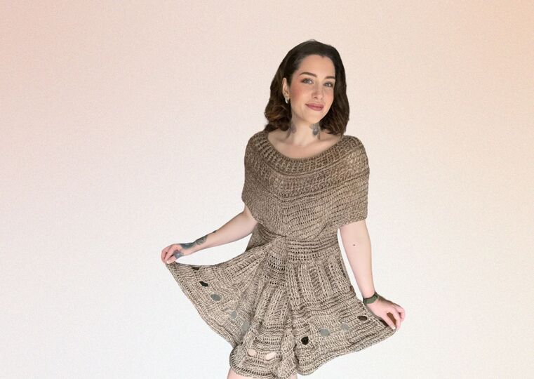 Häkelanleitung Kleid "KAFFEETRAUM"