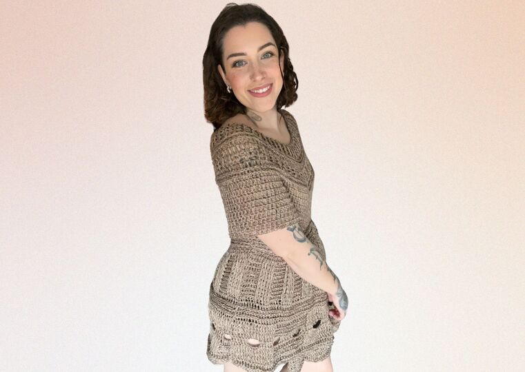 Häkelanleitung Kleid "KAFFEETRAUM"