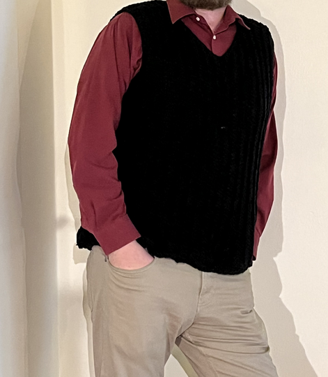 Crochet Pattern Men's Sweater Vest