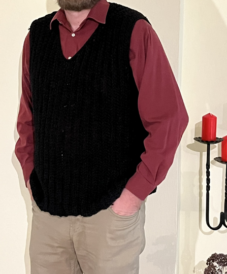 Crochet Pattern Men's Sweater Vest