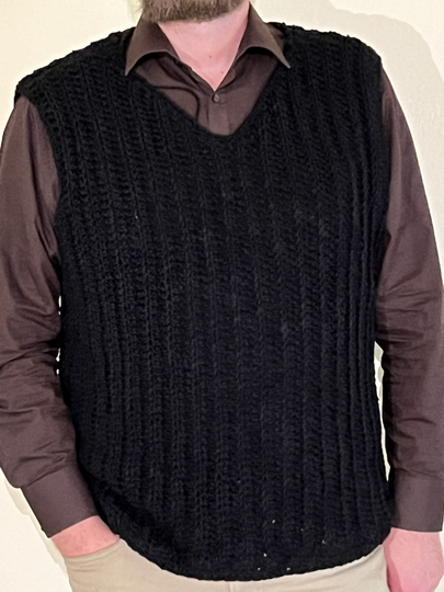 Crochet Pattern Men's Sweater Vest