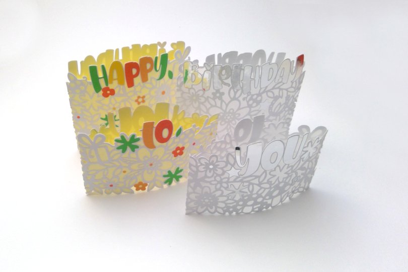 Geburtstag Licht Plotterdatei SVG DXF