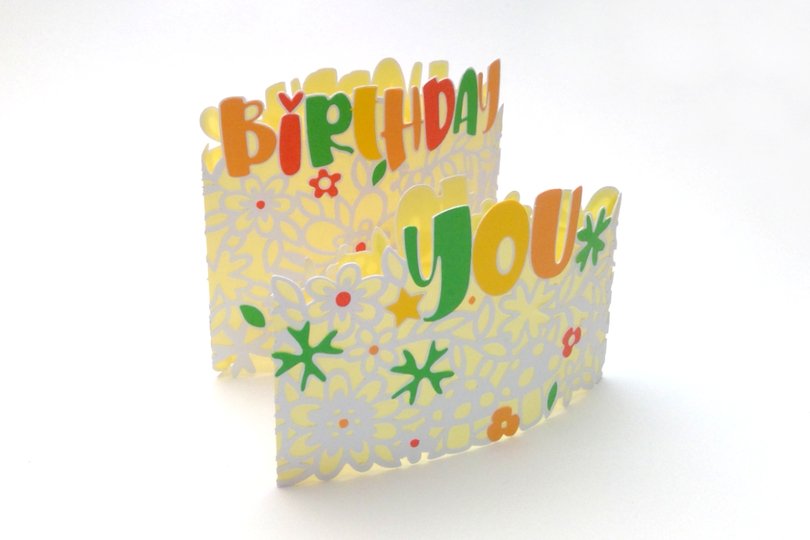 Geburtstag Licht Plotterdatei SVG DXF