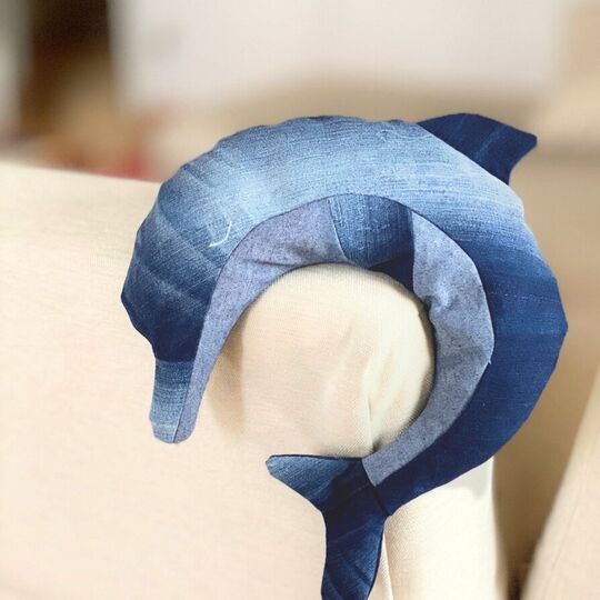 Dolphin neck pillow + heating pad pattern (microwavable rice bag)