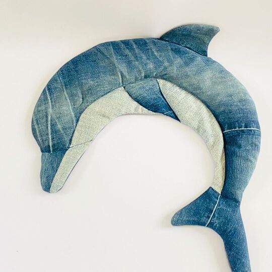 Dolphin neck pillow + heating pad pattern (microwavable rice bag)