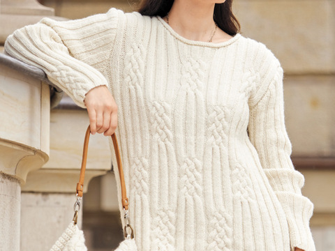 Pullover mit XL-Ärmeln und Tasche