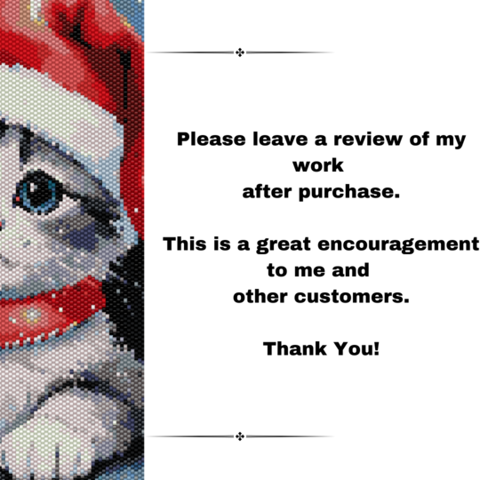 Festive Feline Tapestry Pattern