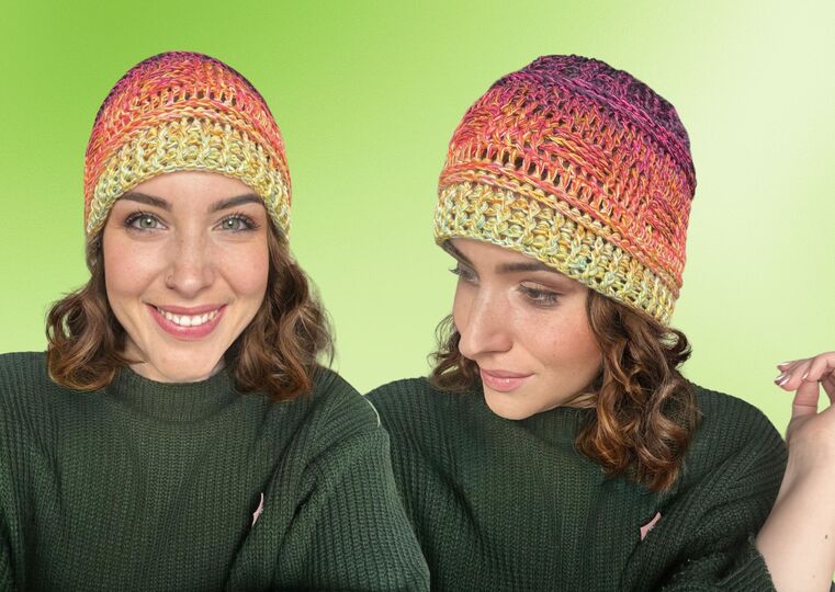 Häkelanleitung Mütze "COLORBOOM"