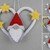 Christmas gnome hanging decoration – easy to make from scraps of yarn
