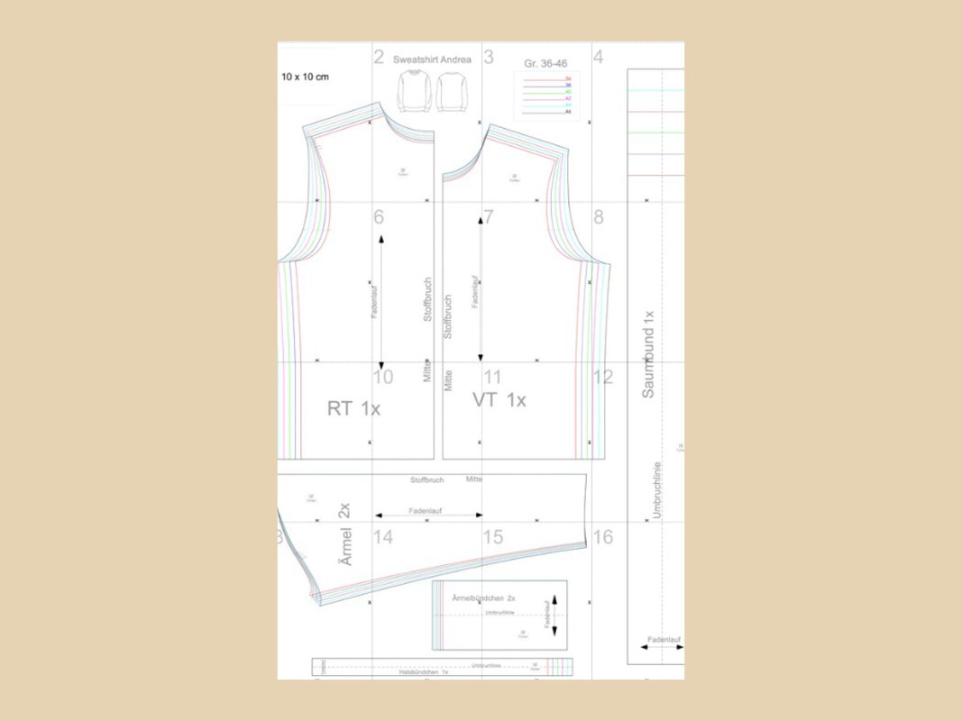 Schnittmuster Sweatshirt - Bild 3