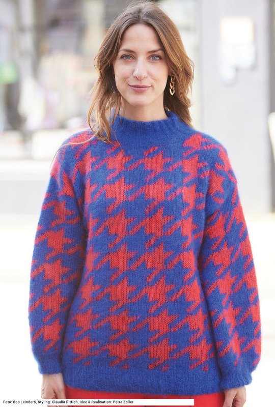 Mohairpulli mit eindrucksvollem Jacquardmuster - Bild 5