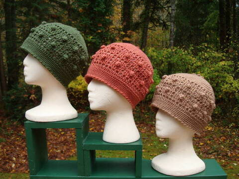 Popcorn Stitch Beanies - PA-101c