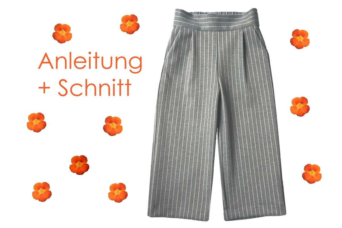 Schnitt + Anleitung Marlenehose mit Taschen Gr.74-140