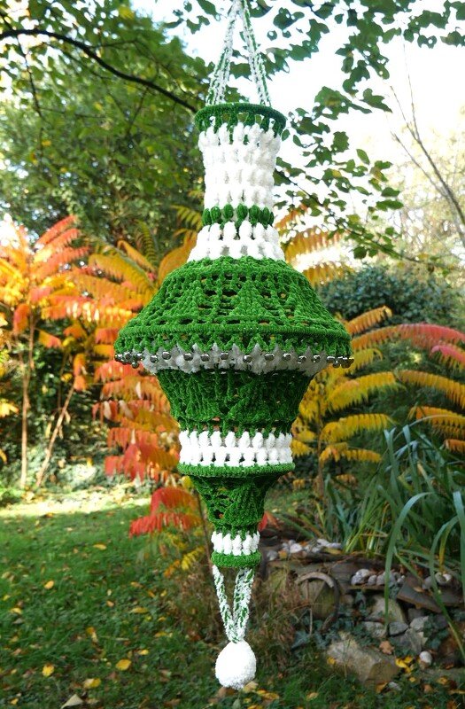 Häkelanleitung Lampion "Tannen im Schneegestöber" - Bild 2