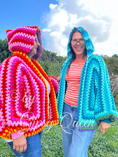 Häkelanleitung Kuscheljacke, Jacke häkeln, Kapuzenjacke häkeln