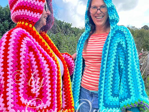 Häkelanleitung Kuscheljacke, Jacke häkeln, Kapuzenjacke häkeln