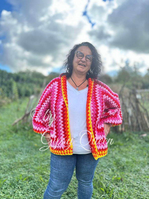 Häkelanleitung Kuscheljacke, Jacke häkeln, Kapuzenjacke häkeln - Bild 10