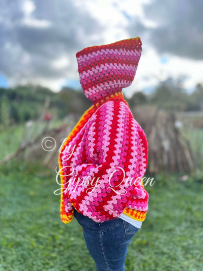 Häkelanleitung Kuscheljacke, Jacke häkeln, Kapuzenjacke häkeln