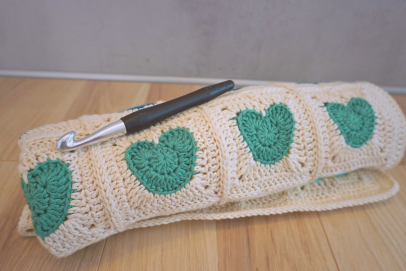 Crochet Heart Blanket - Baby Blanket Crochet Instructions